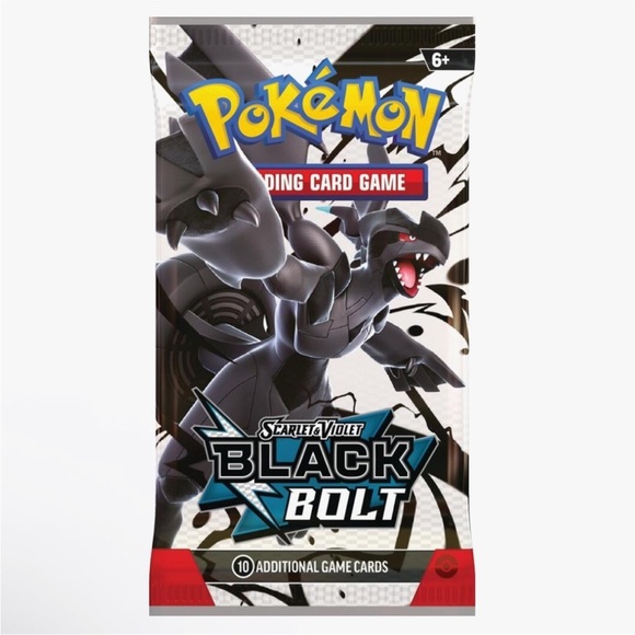 New! (10) Pokémon TCG Black Bolt Booster Packs - SV